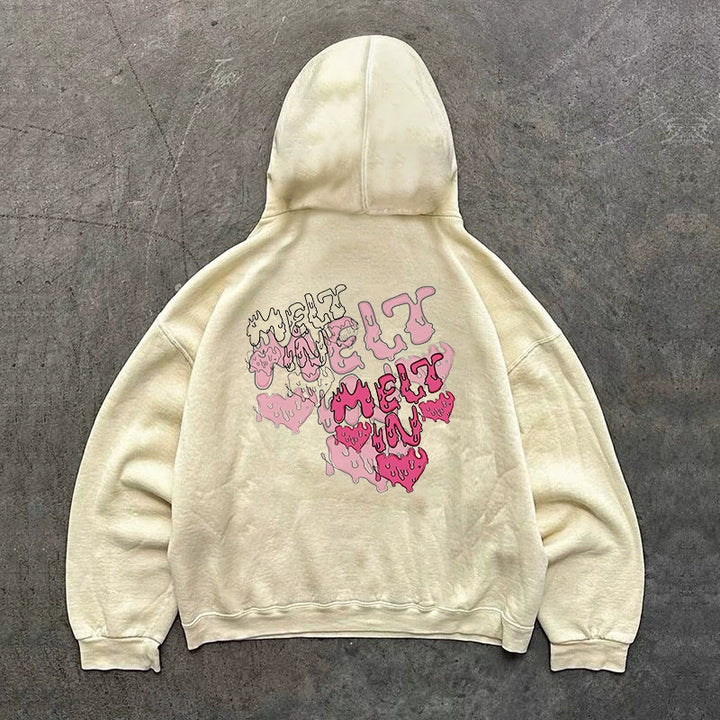 Melting Love Graffiti Hooded Sweatshirt