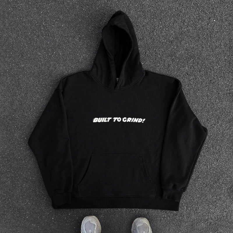 Black Hip-Hop Streetwear Hoodie