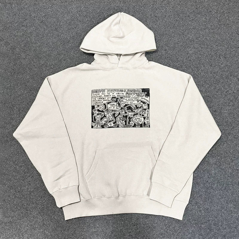 Unique Graphic Hoodie with Quirky Street Style