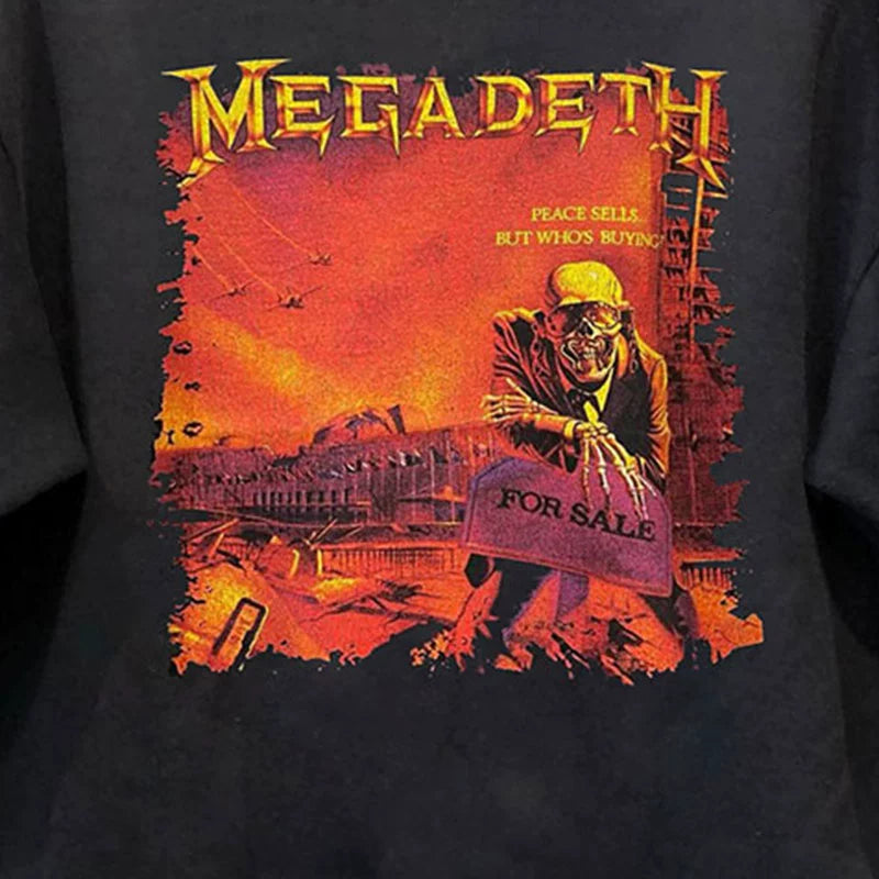 Vintage Megadeth American Retro Graphic Sweatshirt