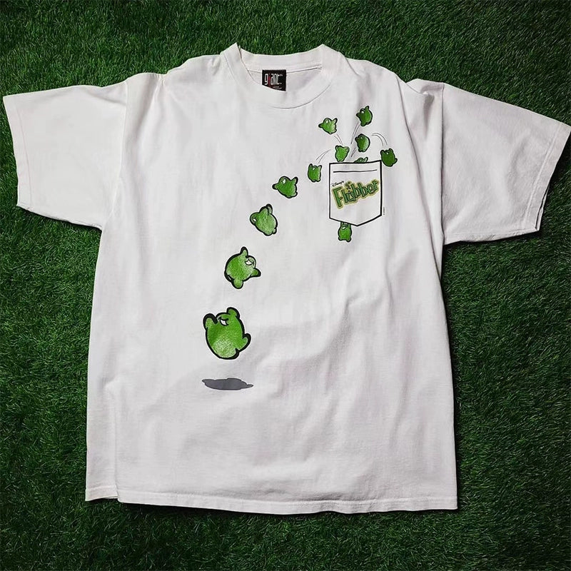 Trendy Couple's Graphic Tee with Pocket Design