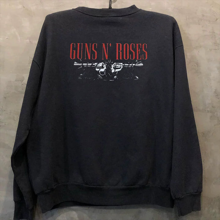 Guns N' Roses Inspired Rock Vibe Hooded Sweatshirt