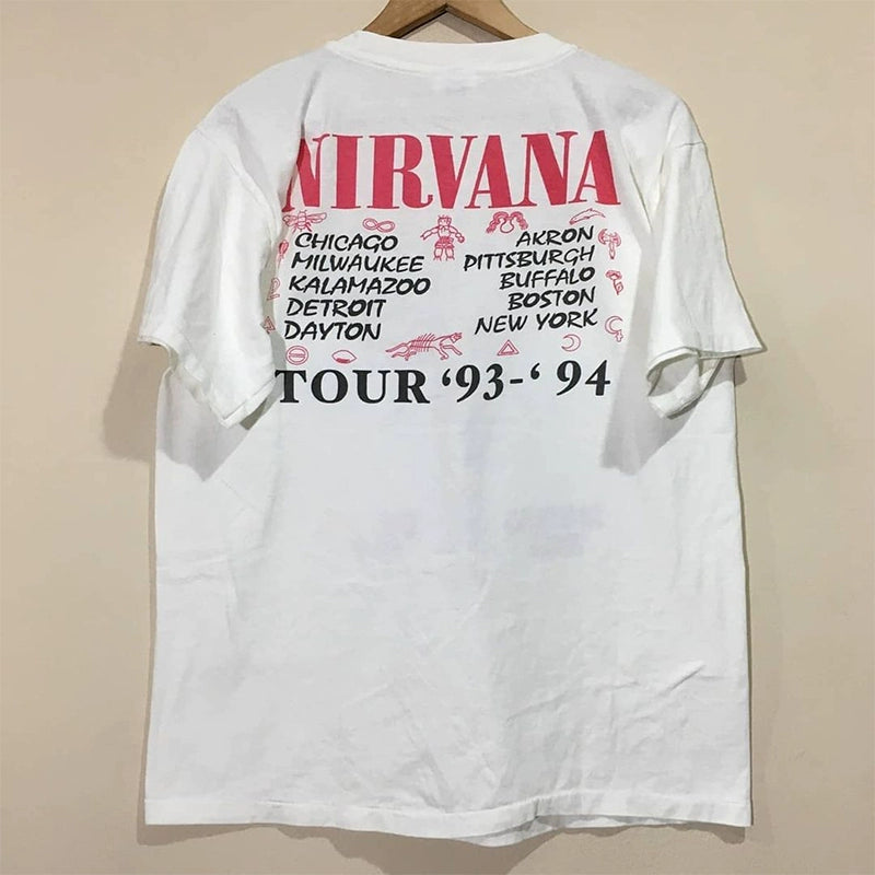 Nirvana Vintage Rock Angel Alphabet Tee