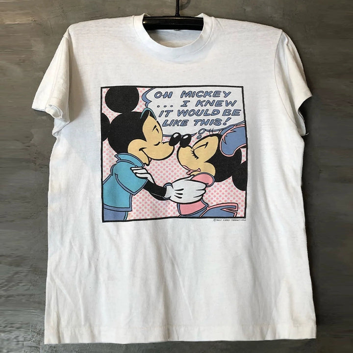 Anime-Inspired Cartoon Graphic Tee