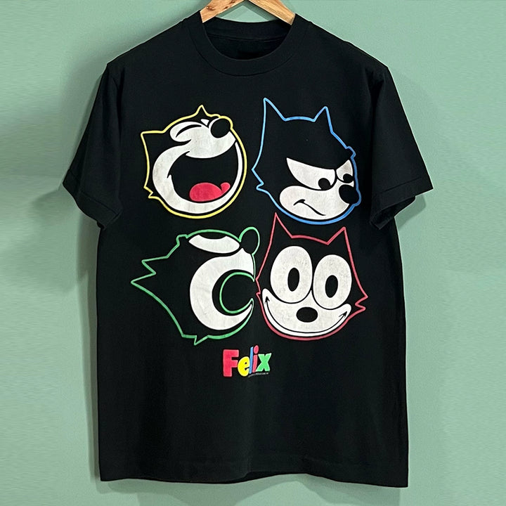 Anime-Inspired Cartoon Graphic Retro Short Sleeve T-Shirt