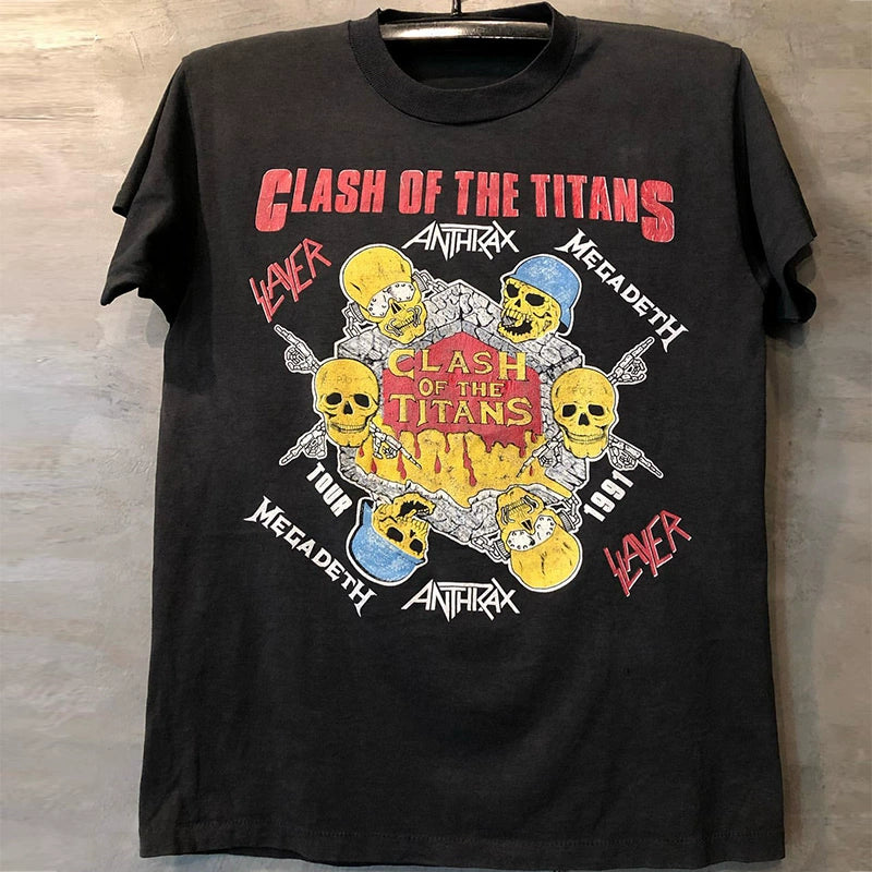 Clash of the Titans: Rock & Punk Battle T-Shirt