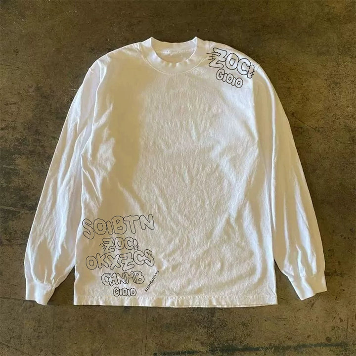 Autumn Vibes Graphic Long-Sleeve T-Shirt