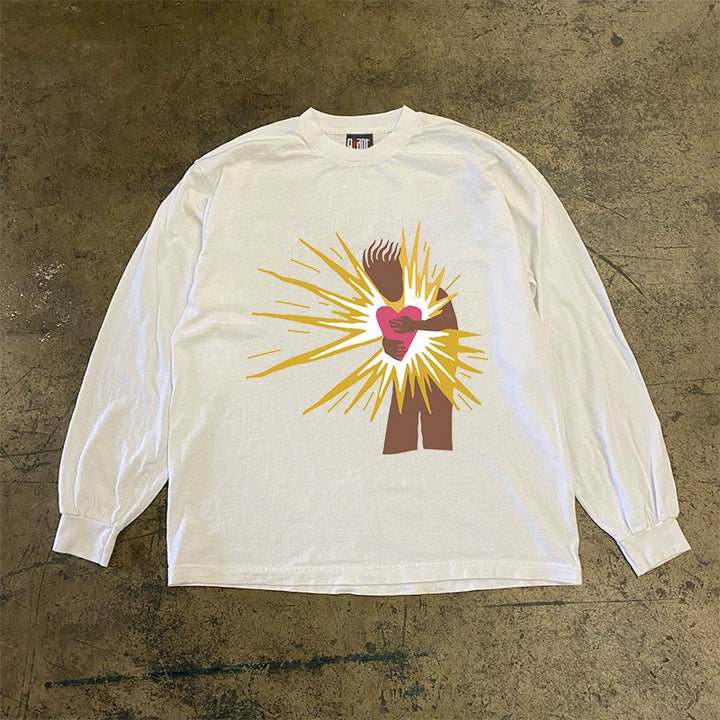 Blazing Love Graphic Long Sleeve T-Shirt