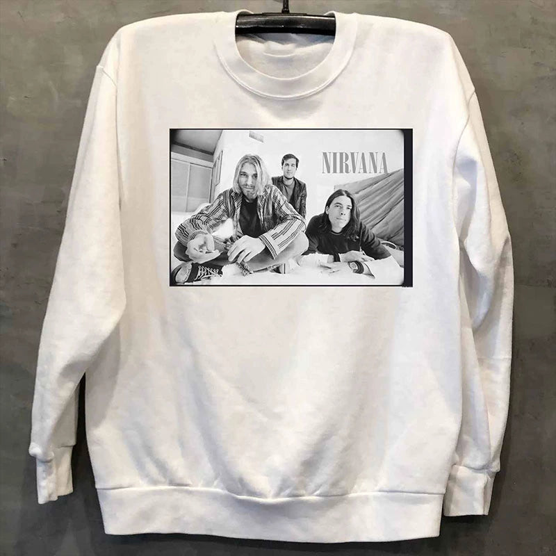 Nirvana Vintage Rock Band Portrait Sweater