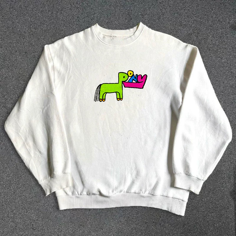 Street Style Graphic Crewneck Sweatshirt