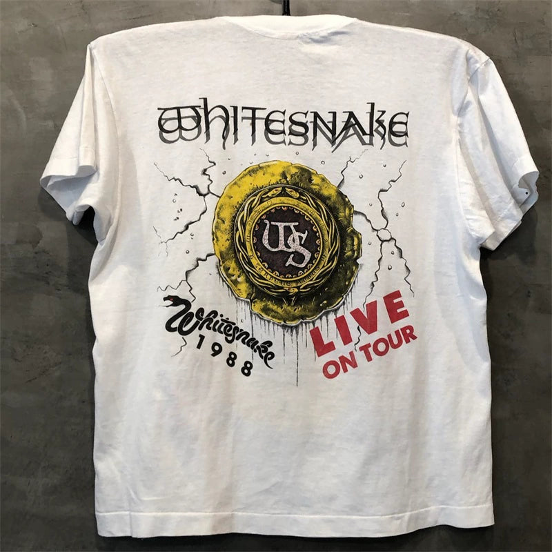 Whitesnake Vintage Portrait Print T-Shirt