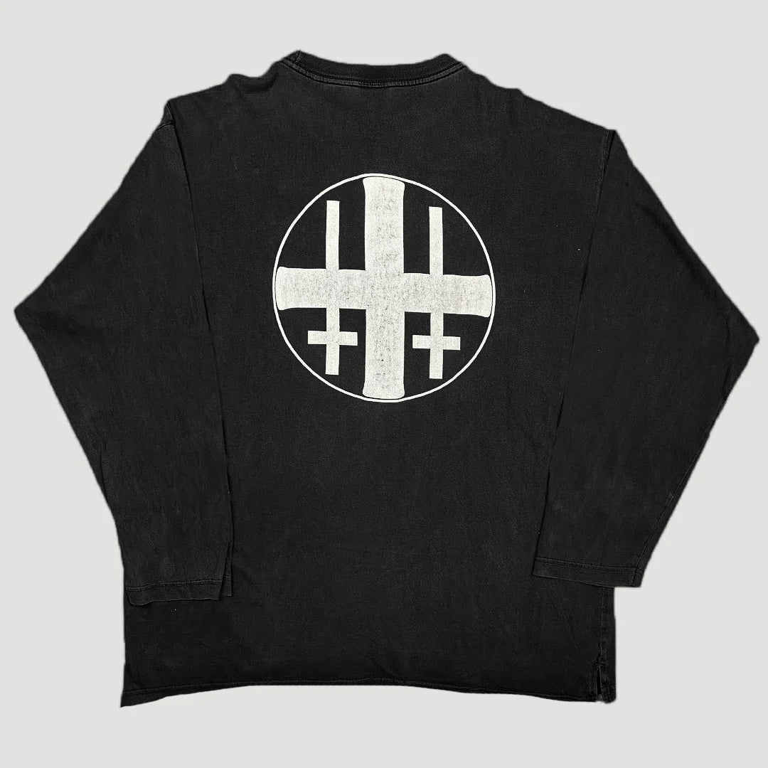 Vintage-Inspired Cotton Long Sleeve T-Shirt