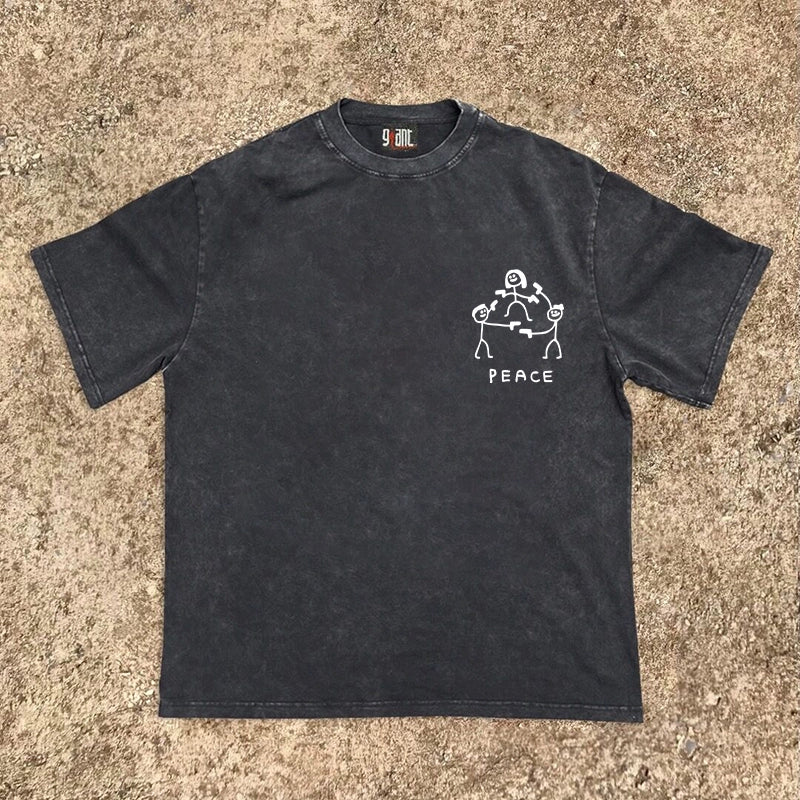 Heavy Duty Peace Protection Graphic Tee