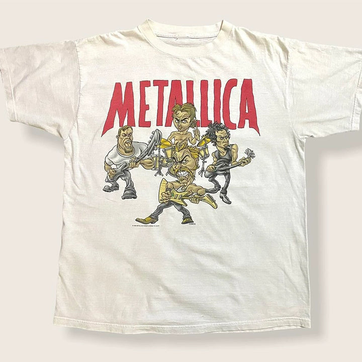 Vintage Metallica Retro Rock Graphic Tee