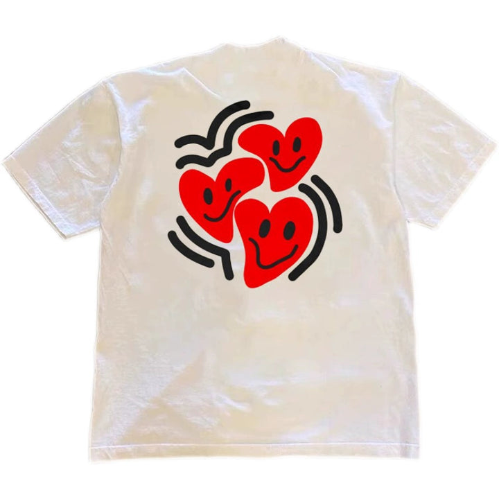 Twisted Heart Creative Print T-Shirt