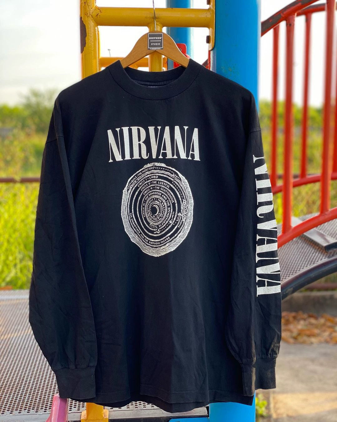 Nirvana Vintage Graphic Long Sleeve T-Shirt