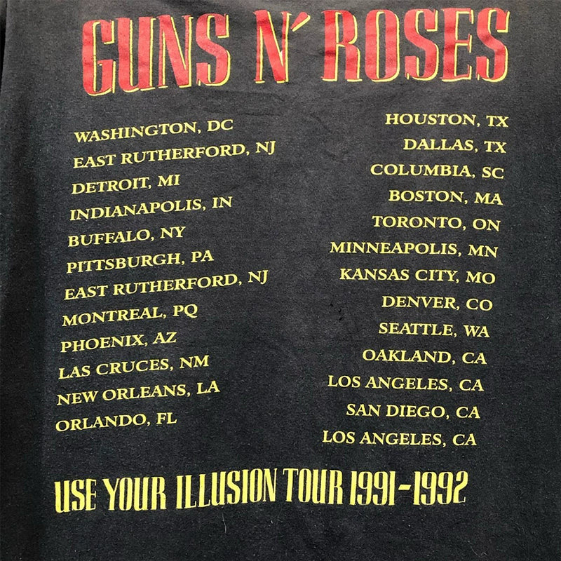 Gunsn Rose Gun Flower Vintage Graphic Tee