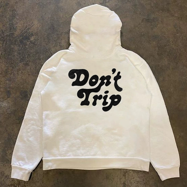 Letter Print Couple Hoodie