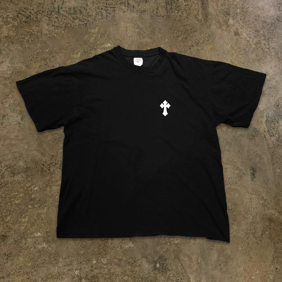 Cotton Heavy Cross Design Graphic Tee