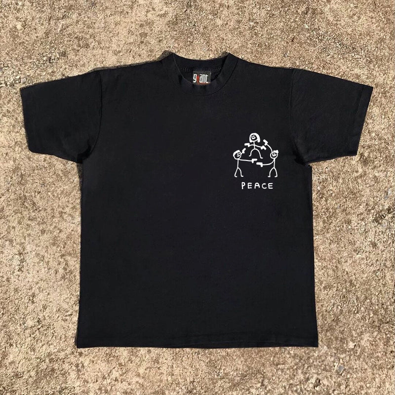 Heavy Duty Peace Protection Graphic Tee