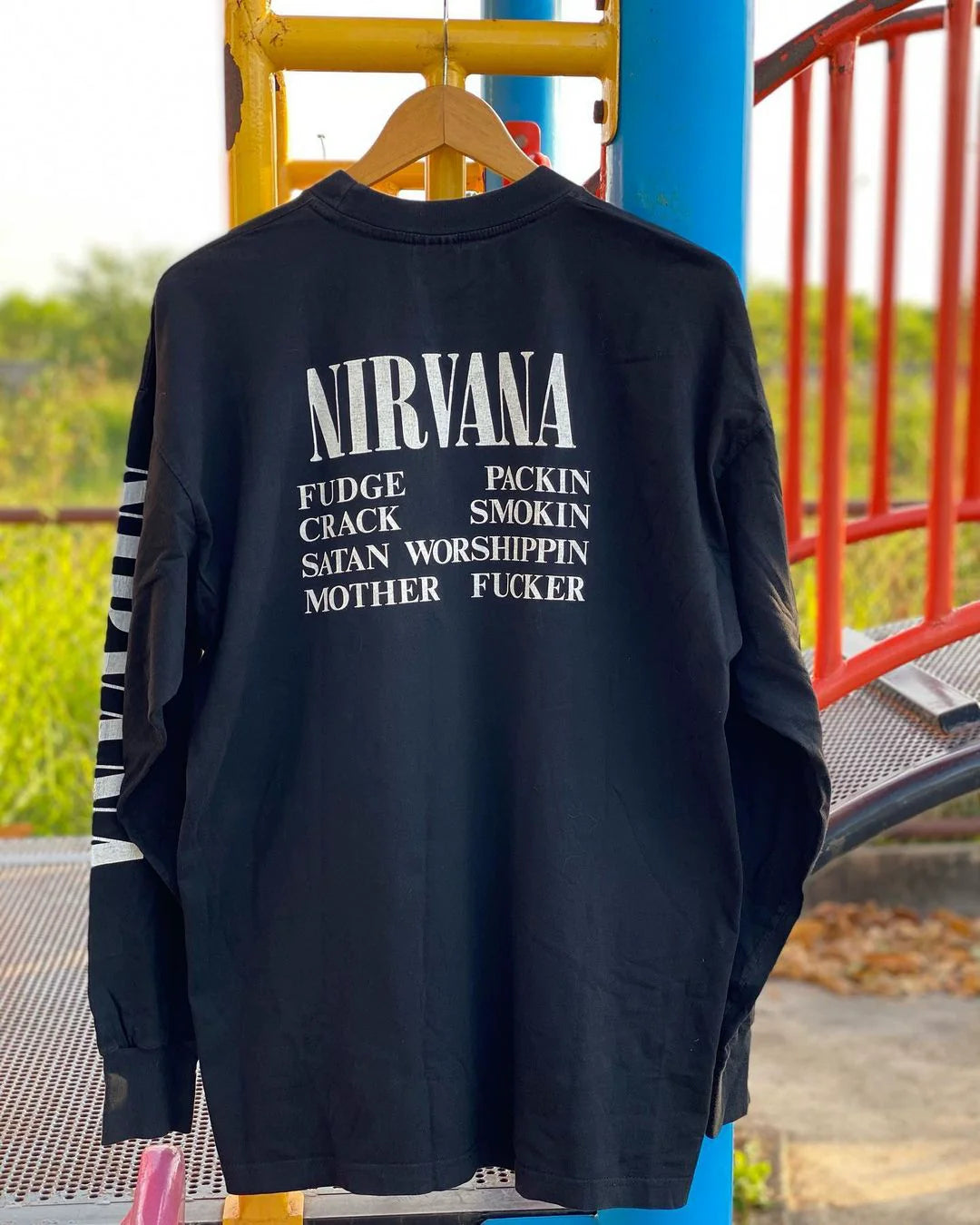 Nirvana Vintage Graphic Long Sleeve T-Shirt