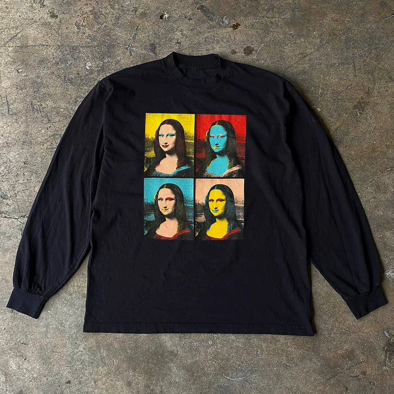 Mona Lisa Vintage-Inspired Artistic Print T-Shirt