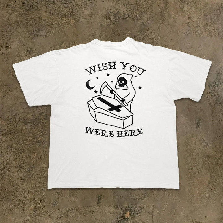Creative Death God Minimalist Graphic Tee