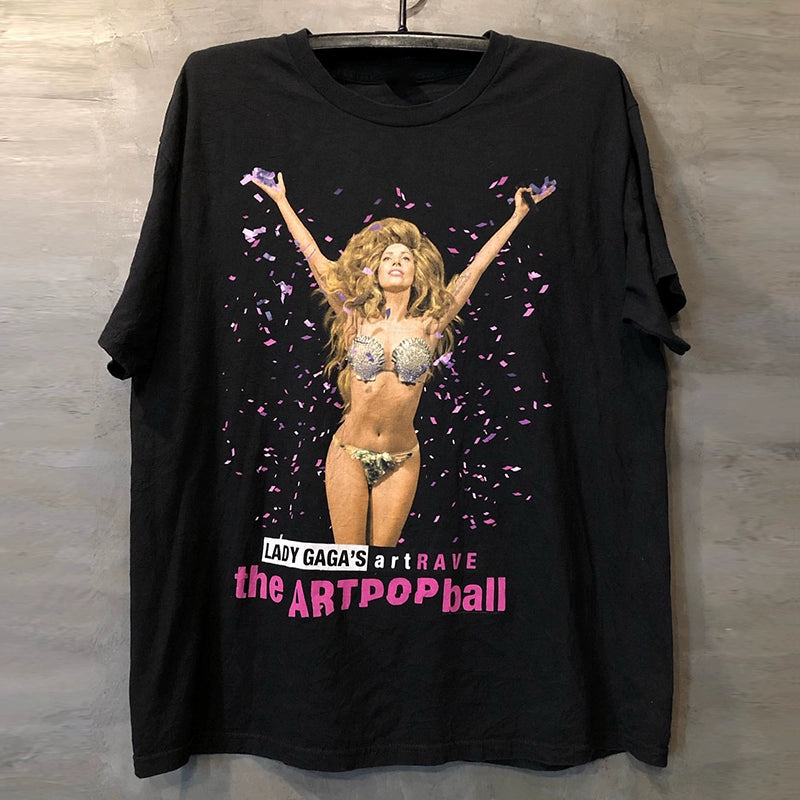 Vintage Lady Gaga Rock Portrait T-Shirt