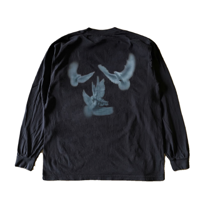 Peace Dove Urban Print Long Sleeve T-Shirt