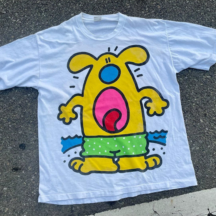 Cartoon Print Heavyweight Tee