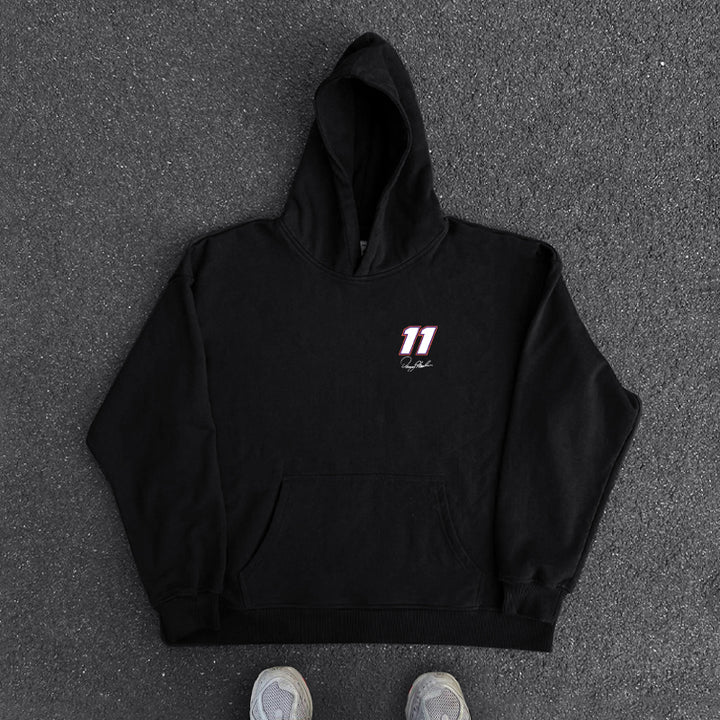 Digital 11 Retro Black Hoodie