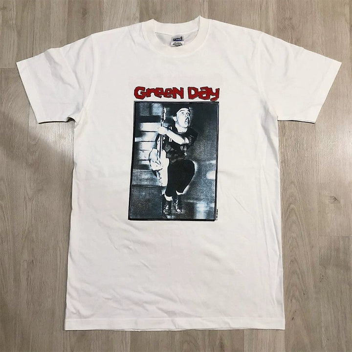 Green Day Punk Rock Street Trend Short-Sleeved T-Shirt