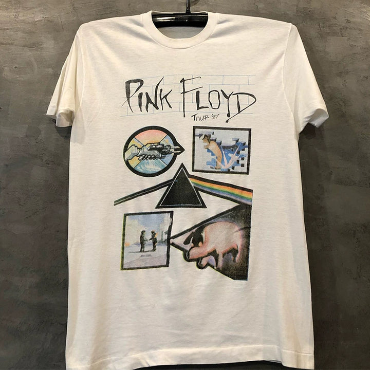 Vintage Pink Floyd Rock Band Graphic T-Shirt