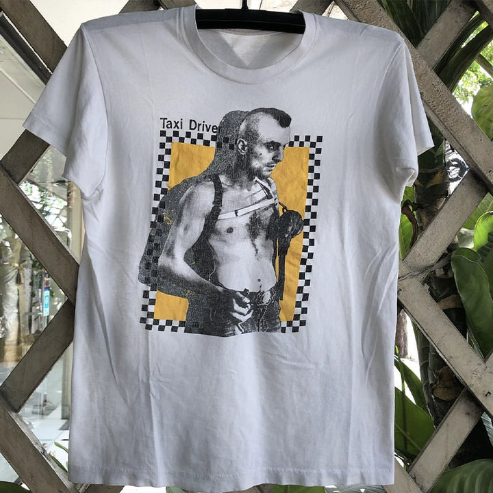 Hip Hop-Inspired Taxi Driver Portrait T-Shirt