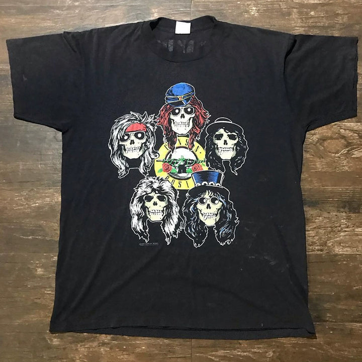 Guns'N'Roses Vintage Cotton Round Neck T-Shirt