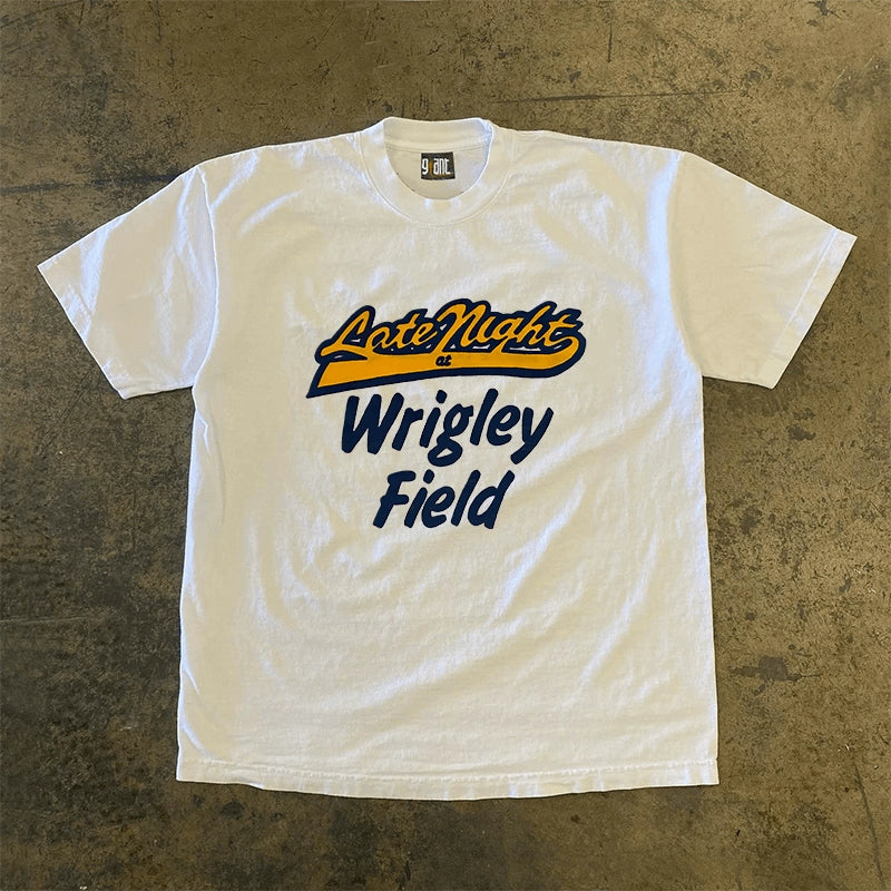 Vintage American Retro Letter Graphic Tee