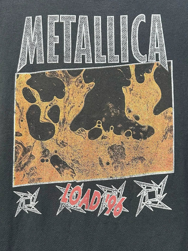 Vintage Metallica Nostalgic Rock Cotton T-Shirt