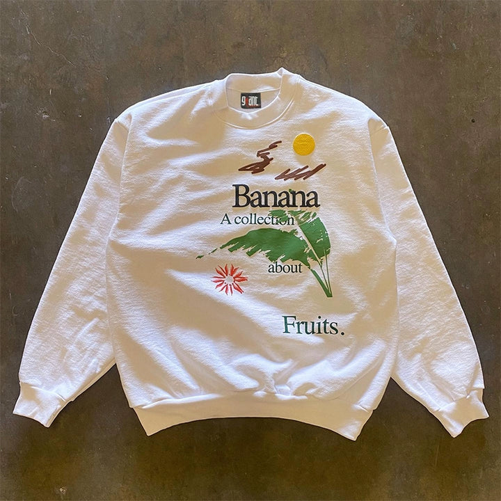 Fruit-Themed Vintage Sweatshirt Collection