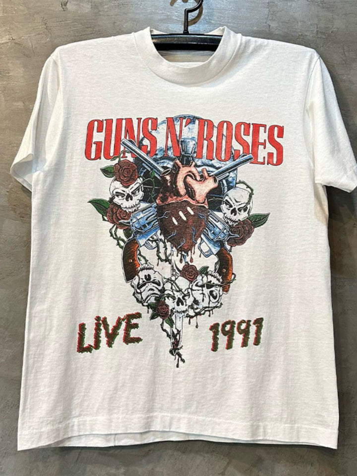 Guns'N'Roses Skull Rock Shirt