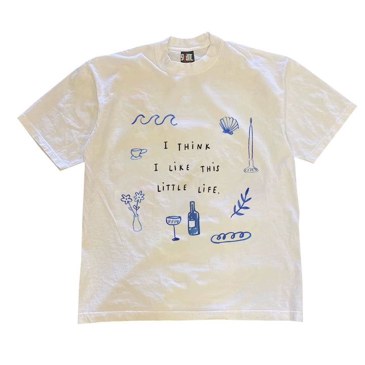 Minimalist Harajuku-Inspired Heavyweight Graphic Tee