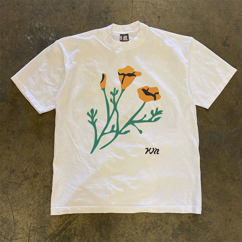 Heavy Branches and Yellow Flowers Graphic Tee