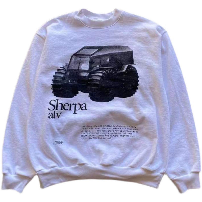 Vintage Hip Hop All Terrain Vehicle Graphic Sweatshirt