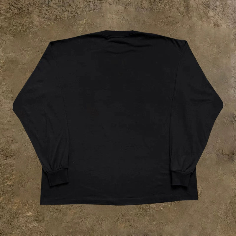 Heavyweight Hong Kong Style Long-Sleeved T-Shirt with Niche Design