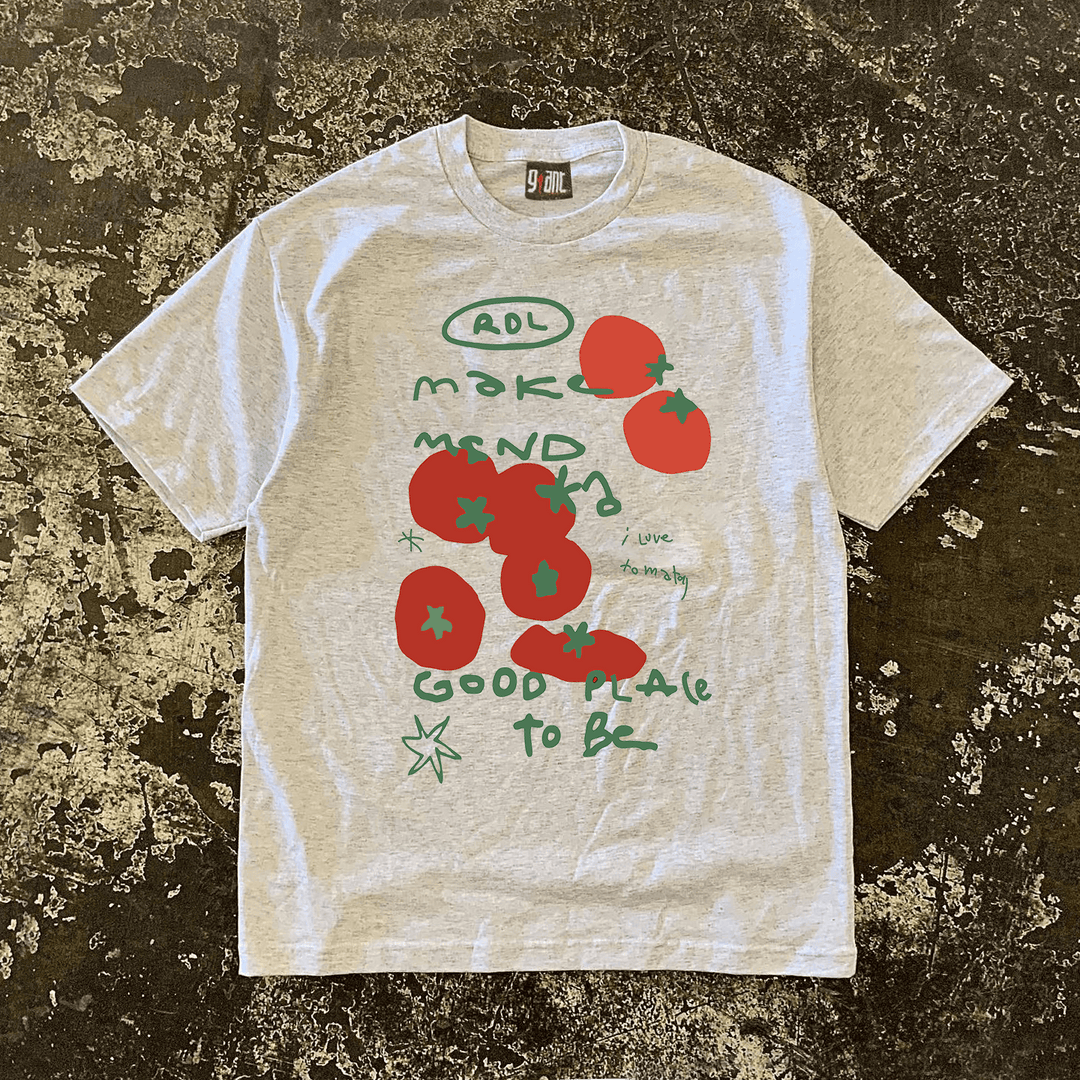 Tomato Graffiti Art Short Sleeve T-Shirt