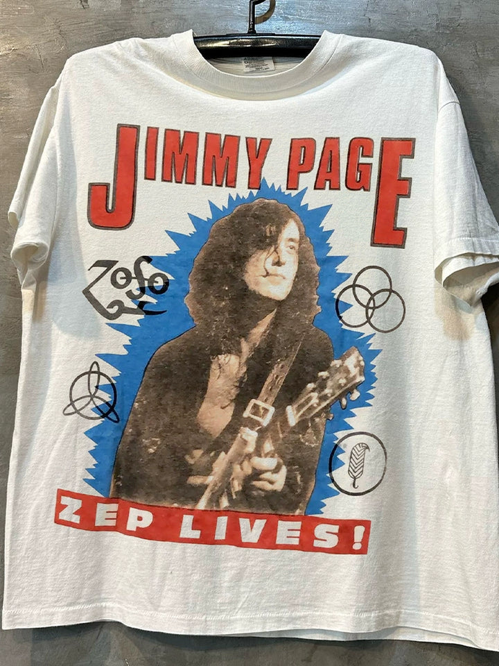 Jimmy Page Rock Portrait T-Shirt