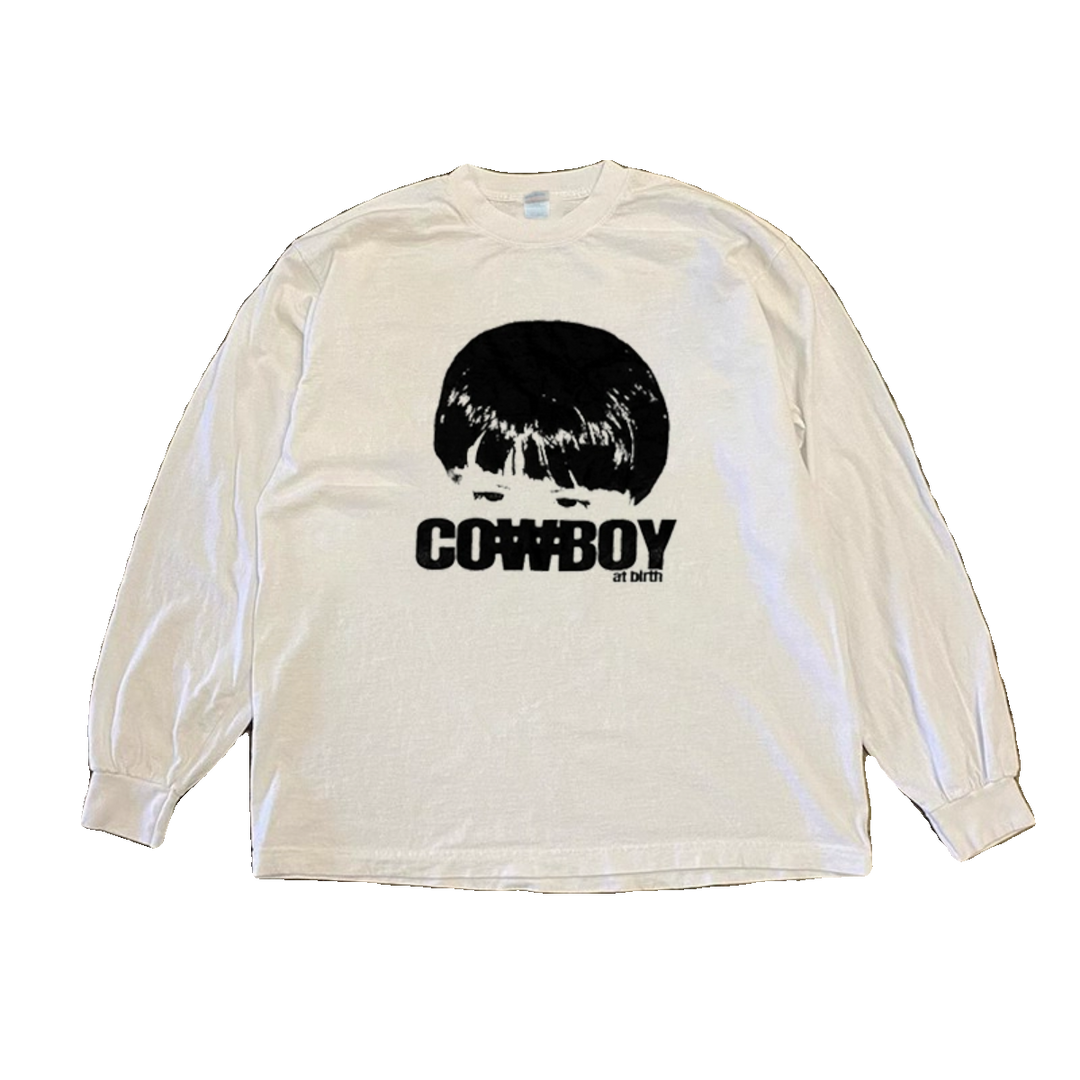 Retro All-Cotton Graphic Long Sleeve T-Shirt