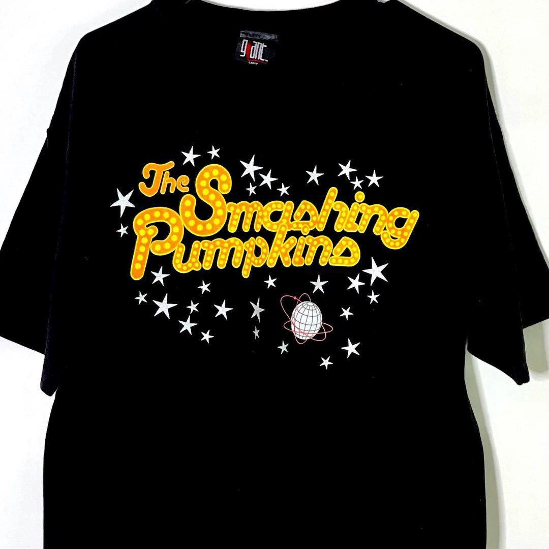 Crushed Pumpkin Rock Band Retro T-Shirt