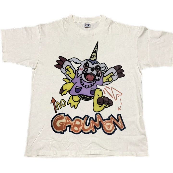 Graffiti-Inspired Digital Monster Gabumon T-Shirt