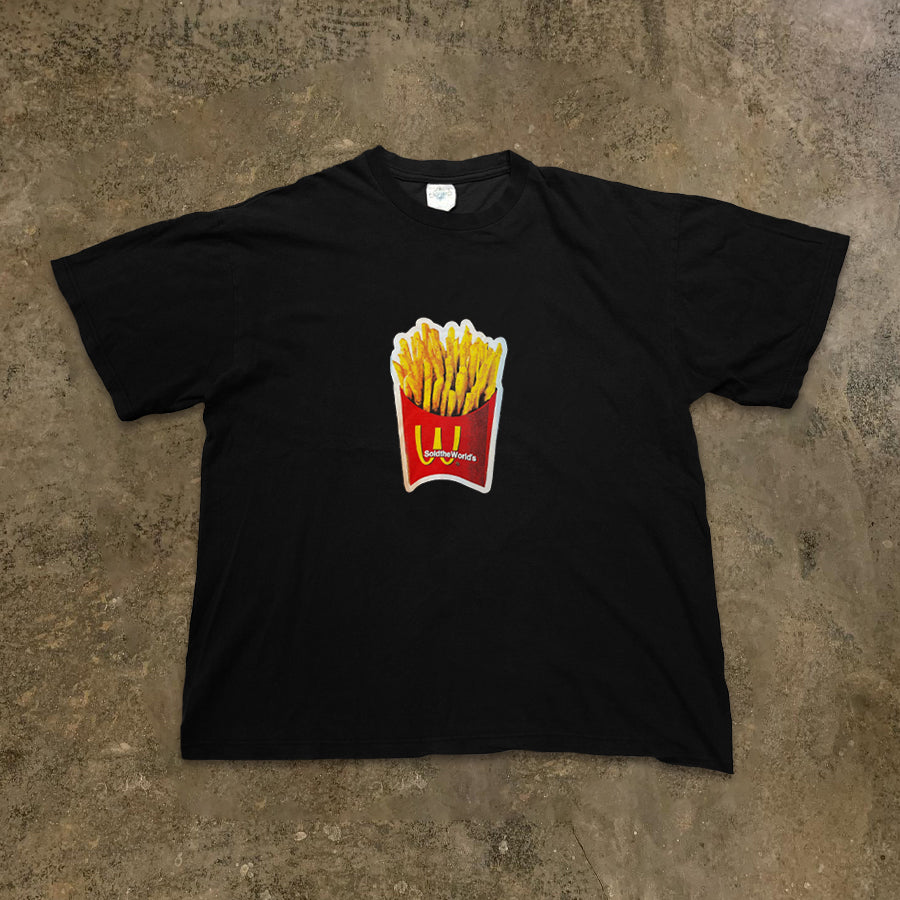 Realistic Printed French Fry Short Sleeve T-Shirt