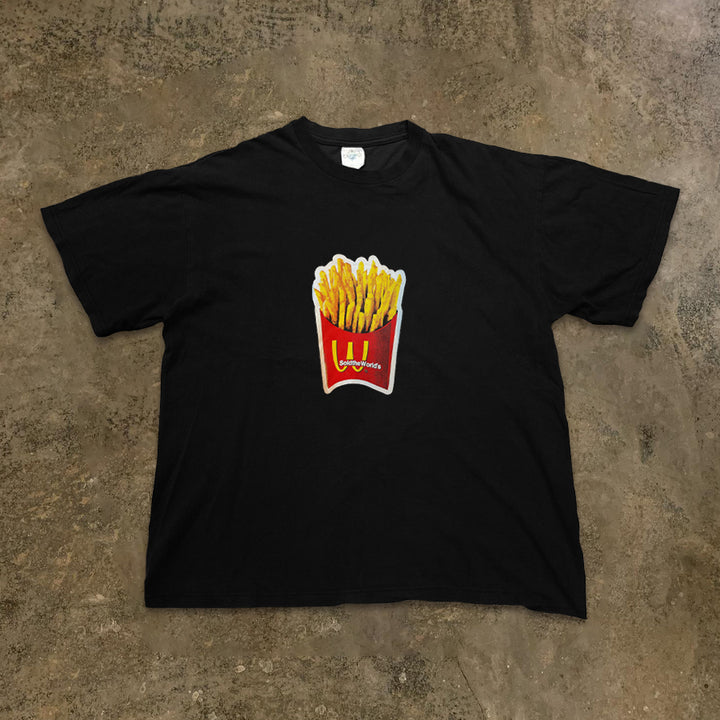 Realistic Printed French Fry Short Sleeve T-Shirt